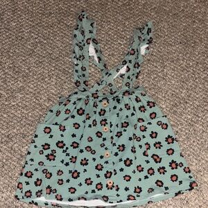 Wonder Nation Green Floral Dress